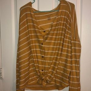 American eagle waffle knit top